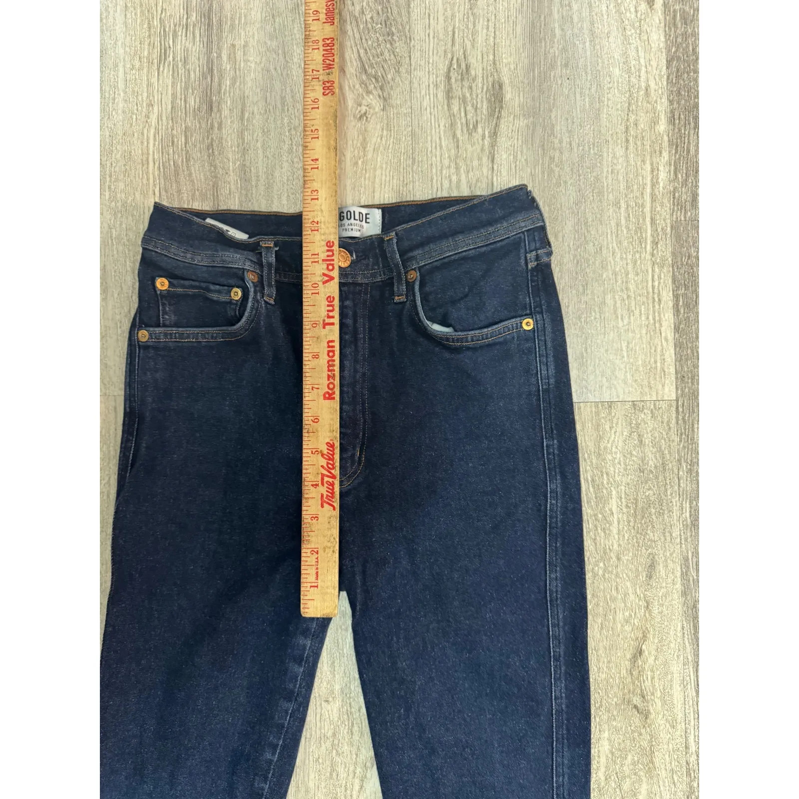 AGOLDE Premium Roxanne High Rise‎ Skinny Jeans Size 28 Dark Wash Denim Women's - Image 10
