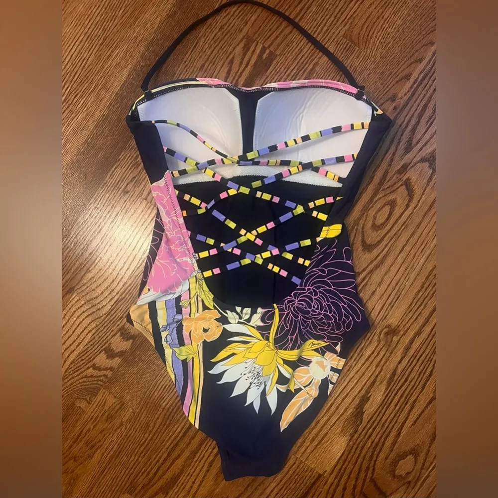 Trina Turk Bal Harbour Bandeau One-Piece Swimsuit - Size 8 - Image 4