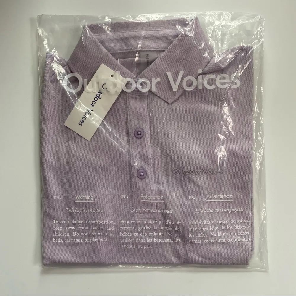 Outdoor Voices Birdie Cropped Polo Morning Glory Size XXS - Image 7