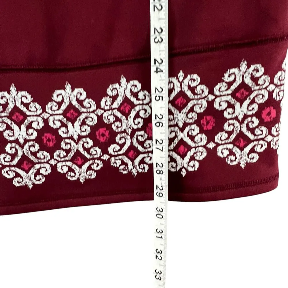 Athleta Dress XXS Port Wine Red Fleece Hot When You're Not Tech Athleisure Cozy - Image 12