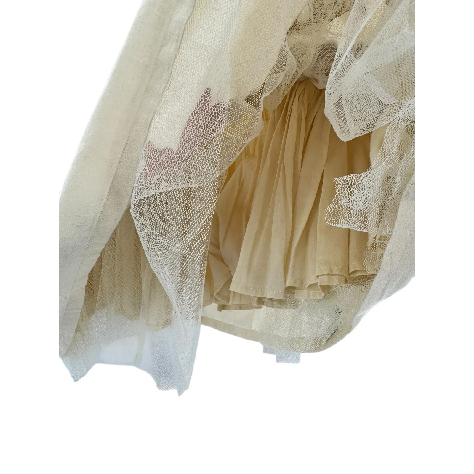 Anthropologie Skirt 8 KAREN‎ NICOL A-Line SLEEPYHEAD Tulle RARE Ribbon Artsy - Image 3