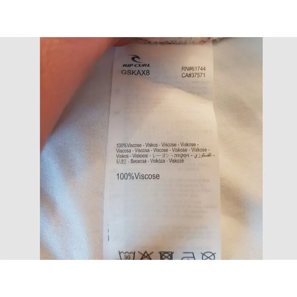 Ripcurl Womens Skirt Sz Small Floral Tied Beach Coastal Cow girl Coconut Girl - Image 11