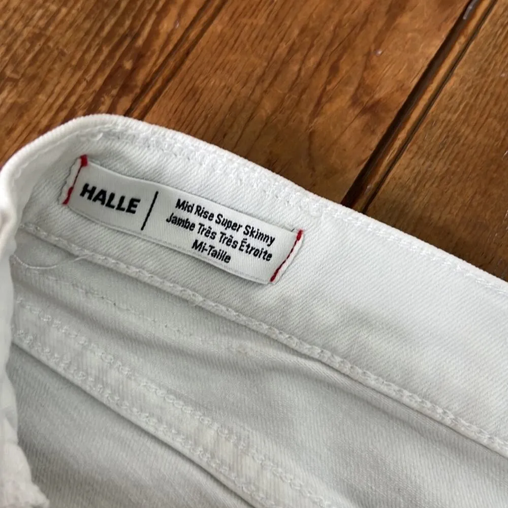 Women’s True Religion Halle lace up side white jeans size  30 - Image 7