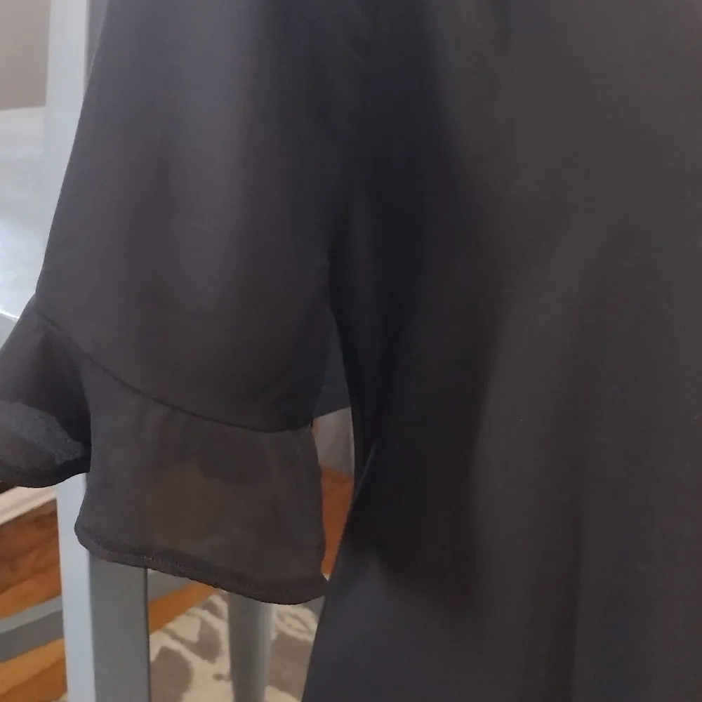 vneck black dress - Image 2