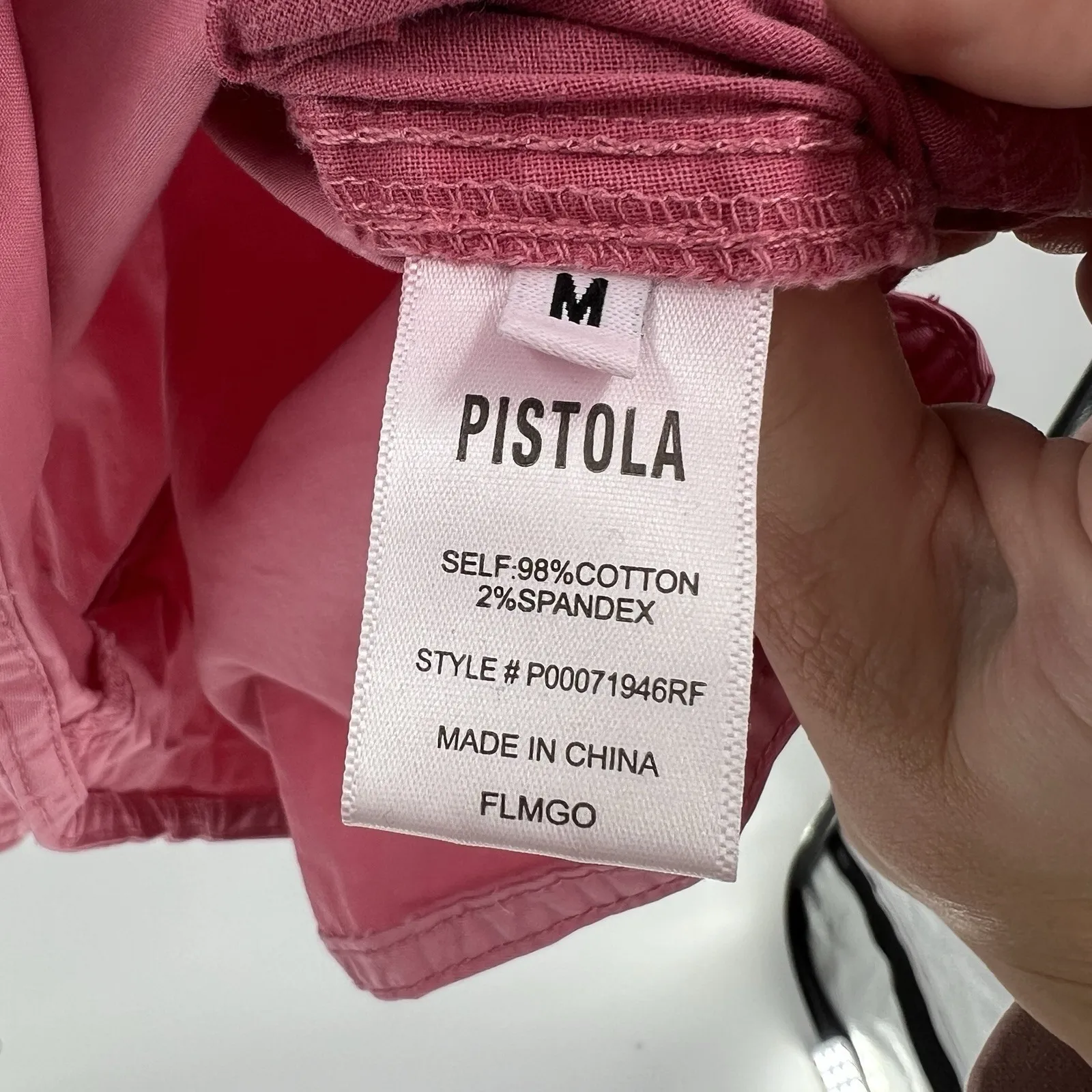 Pistola Meg Romper Size Medium Flamingo Pink Zip Front Girly Barbie Casual - Image 10