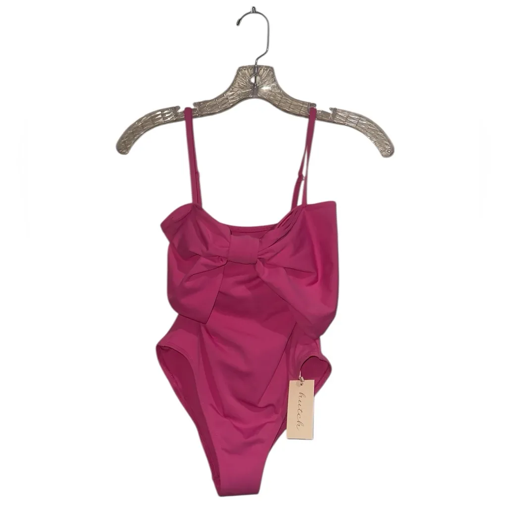 NWT Anthropologie X Hutch Dita Bow One Piece Swimsuit Size X- Small Pink - Image 12