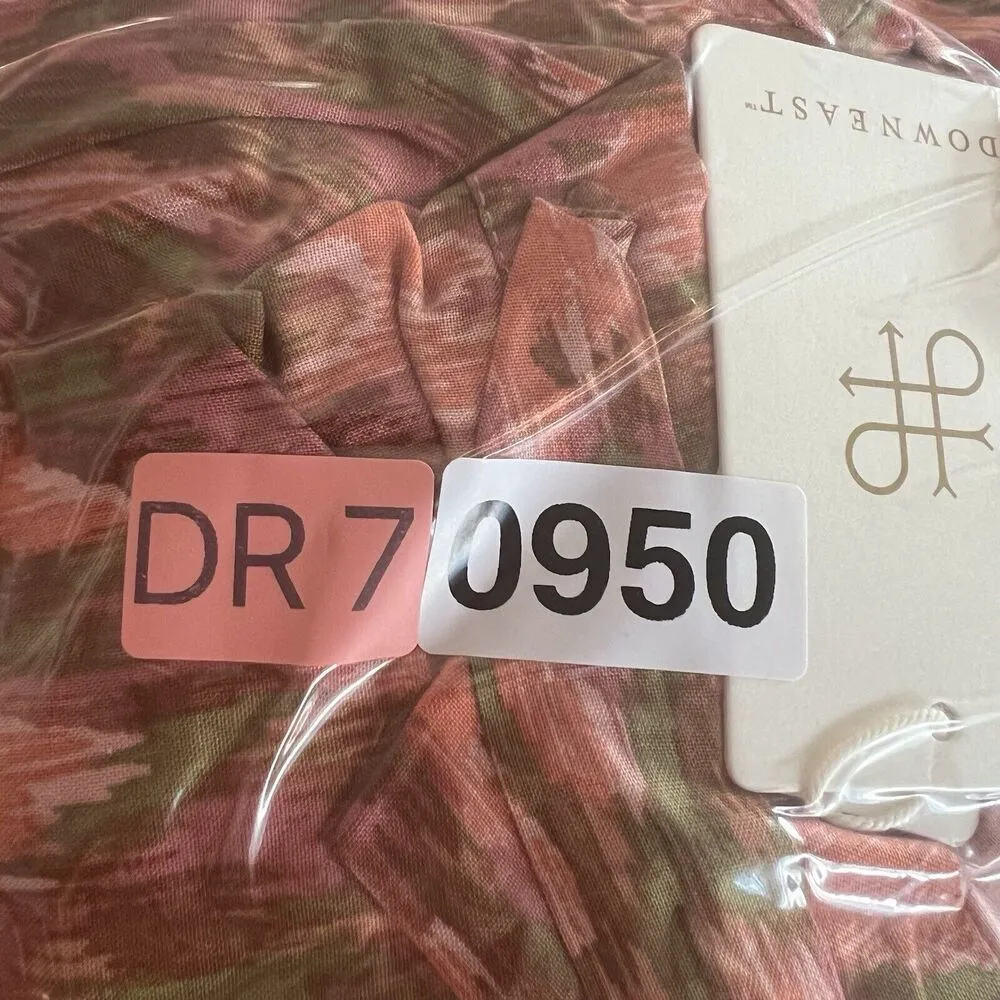 DownEast Basics Ziggy Tie womens Lyra‎ midi Dress long luxury chic boho size  XL - Image 11