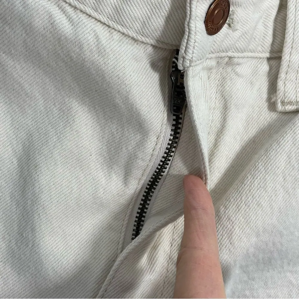 J.Crew Full-length‎ Demi-Boot Jeans Size 30P Natural Cream Bootcut Denim - Image 5