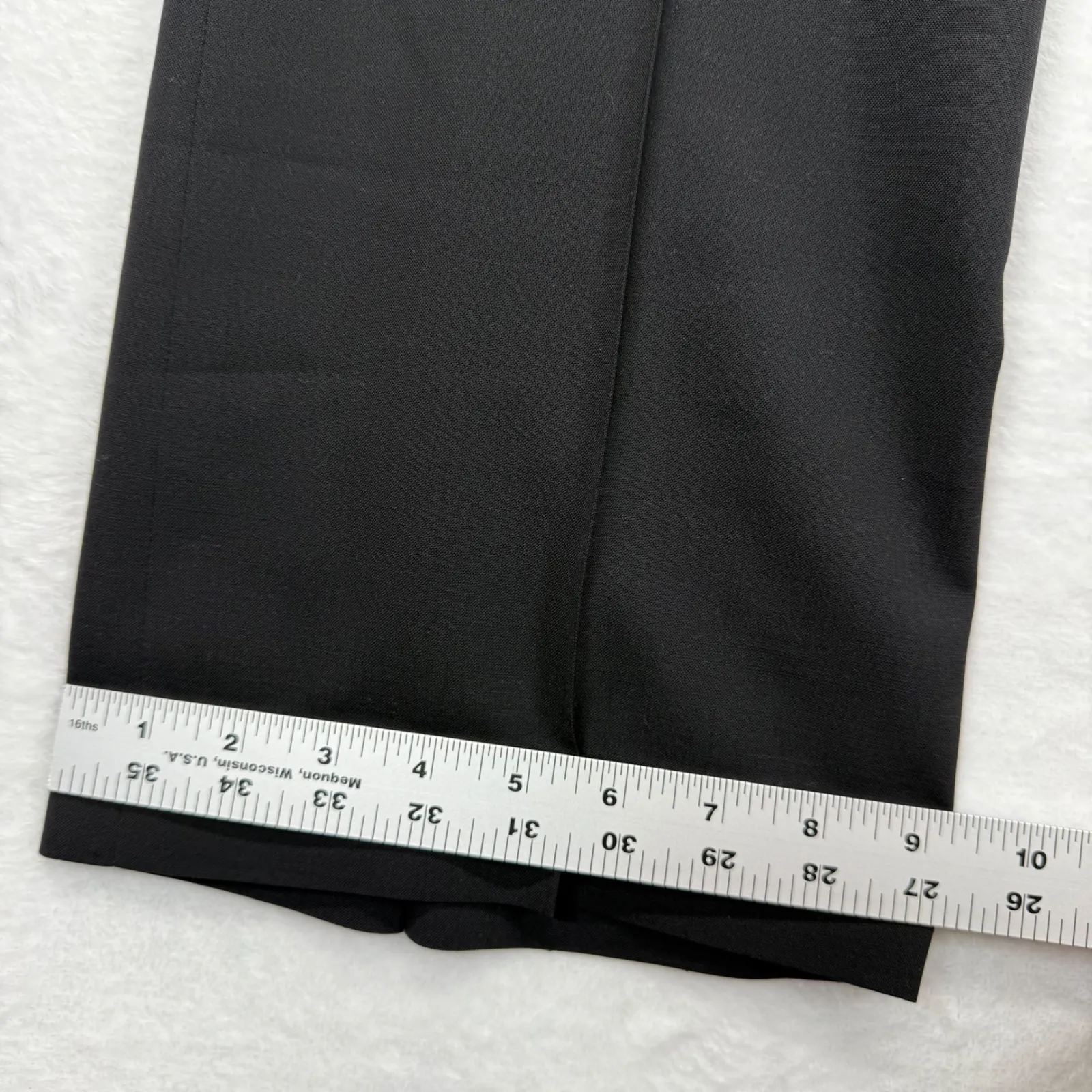 Theory Black Wool Blend Flare Leg Dress Pants‎ Career Trousers Size 8 READ - Image 5