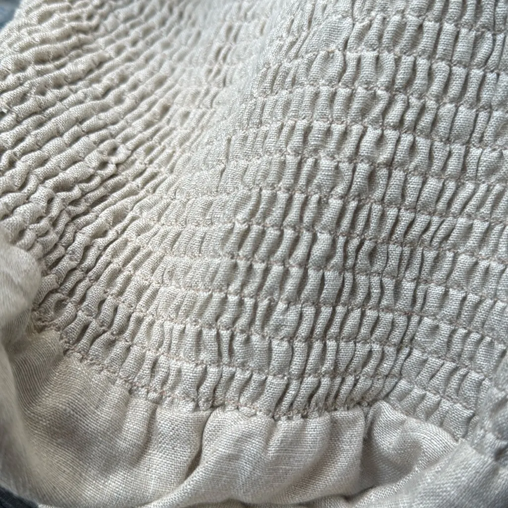 NWT Reformation Cerise mini Dress in sand 100% linen spring summer XS - Image 2