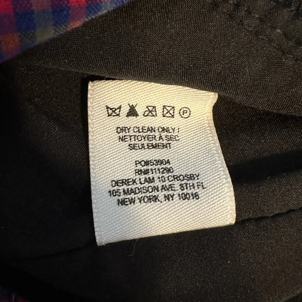 Derek Lam 10 Crosby Grey Plaid Corset Waist Dress size 14 Fit & Flare Sleeveless Gray - Image 12