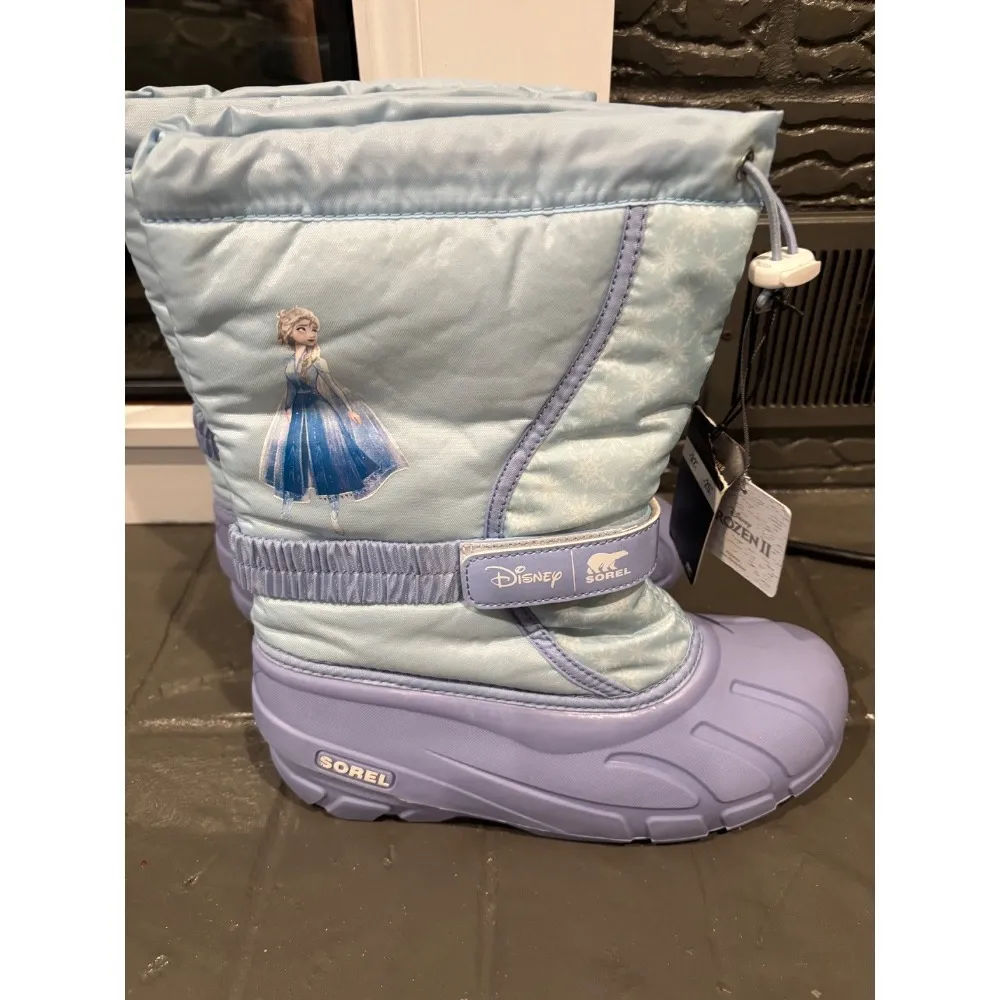 Sorel Women's Disney Frozen Elsa Snow Boots Waterproof‎ Winter Blue Size 7 - Image 5