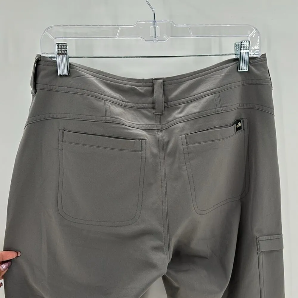 The North Face Gray Cargo Crop Capri Pants gorpcore hiking outdoor travel size 6 - Image 4