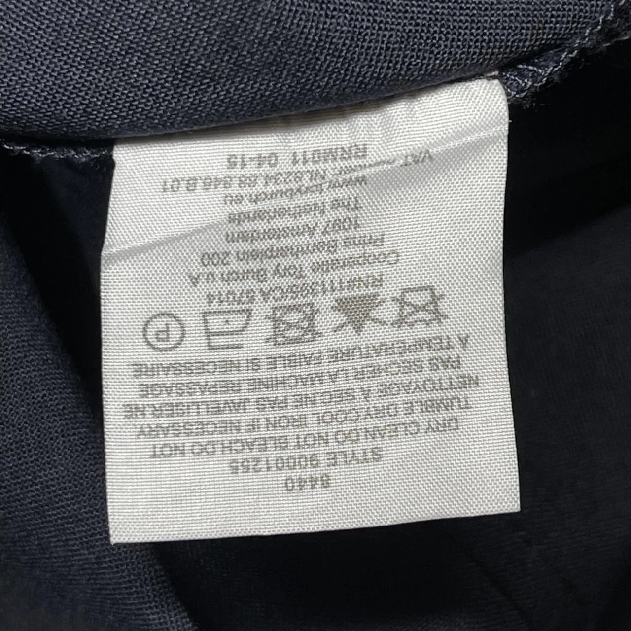 Tory Burch Wool Mid Rise Navy Blue Dress Trousers Size 4 Tapered Side Zip Pants  - Image 8