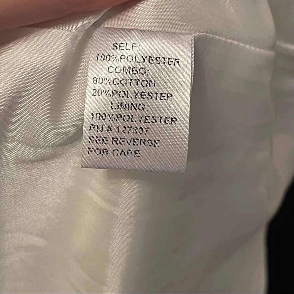 LM by Mignon HY1200 Long Embellished Wrap Dress Ivory Size 6 NEW WITH TAGS - Image 9