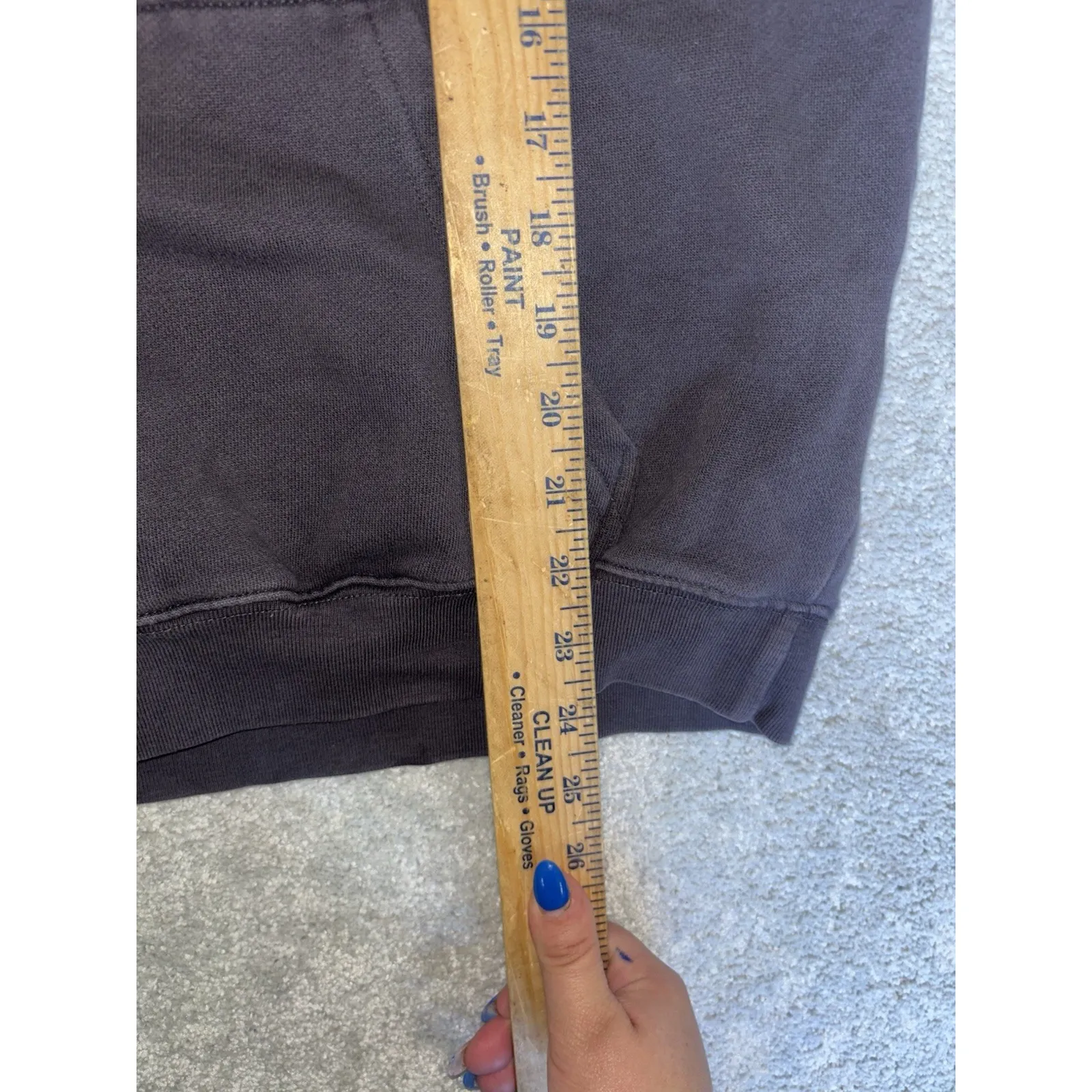 PuraVida Gray Hoodie Hooded‎ Logo Sweatshirt Women's M - Image 7