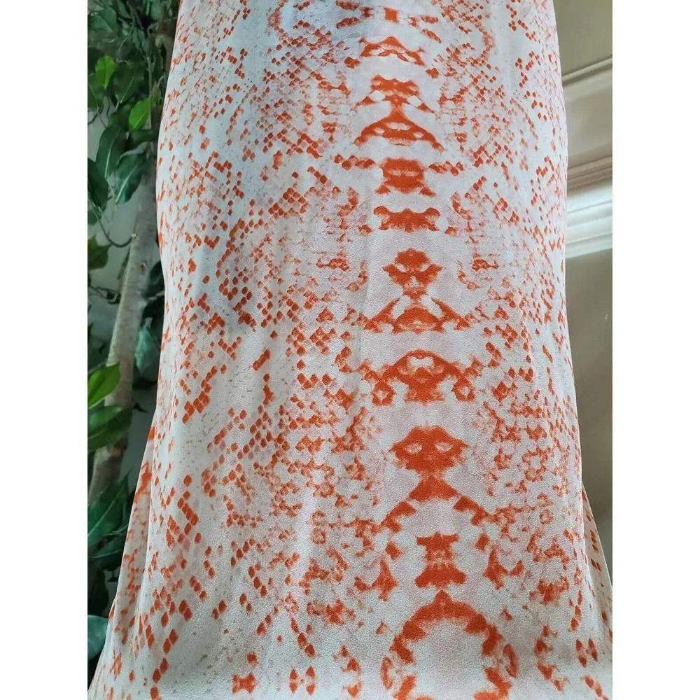 Collective Concepts Womens Orange Racer Back Sleeveless Knee Length Dress Size M - Image 3