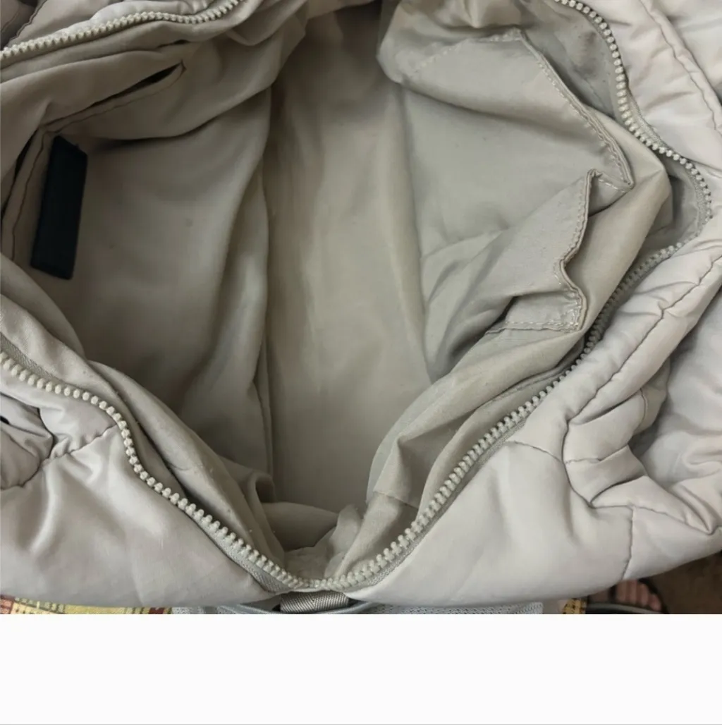 Free People Cream Puffer Bag - Image 3