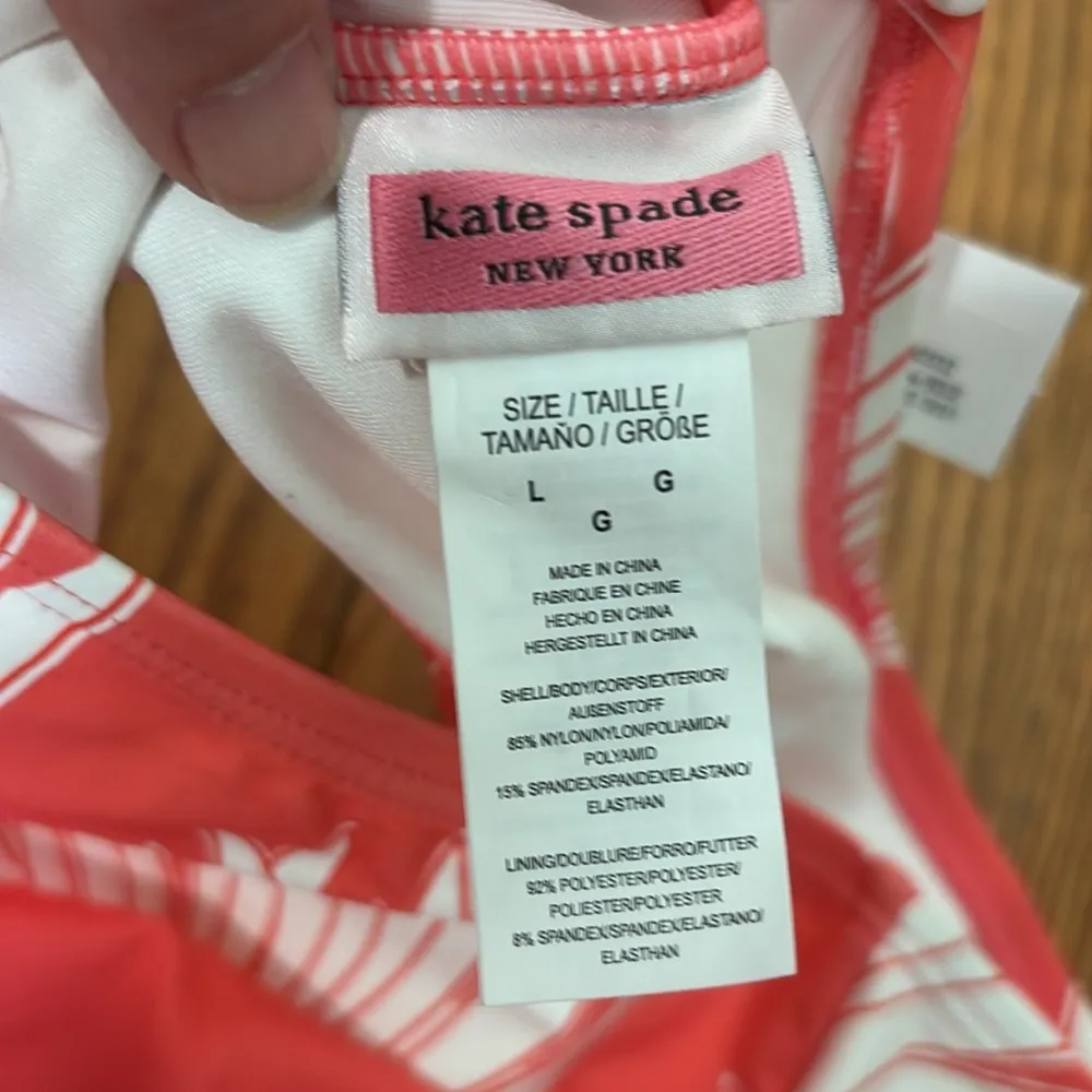Kate‎ Spade New York Falling Flower High-Waist Bottoms Orange Size L NWT - Image 8