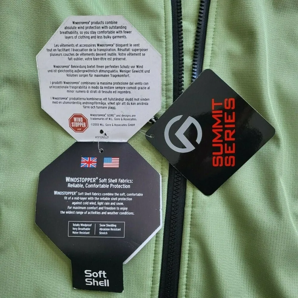 North Face Summit Series Windproof Soft Shell Jacket Jacket Mint Green Size M - Image 6