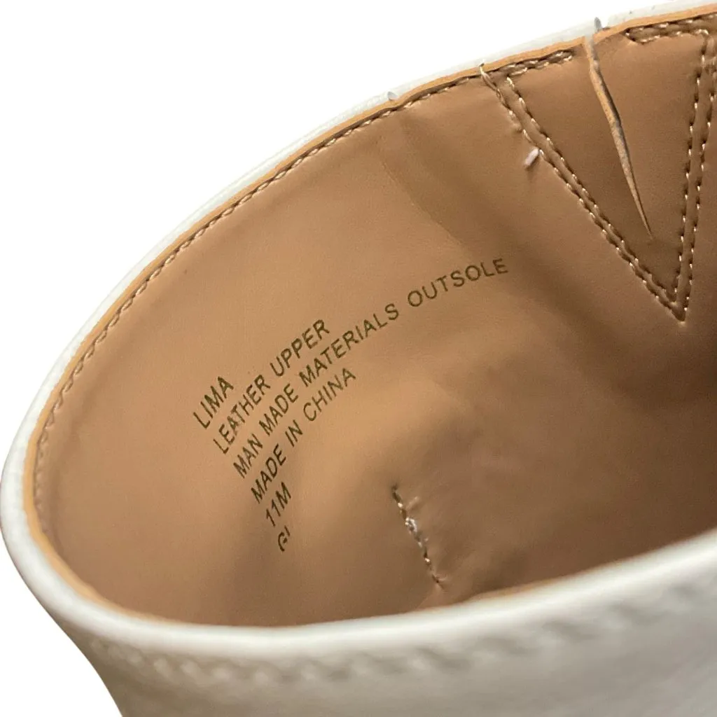 Aerosoles Womens Lima White Leather Sandals  Lug Sole Chunky Heel open toe 11 - Image 4