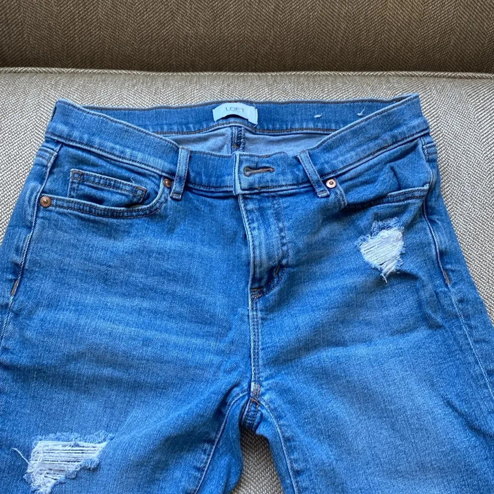 LOFT outlet Blue Denim Bermuda Jeans size 2 - Image 3