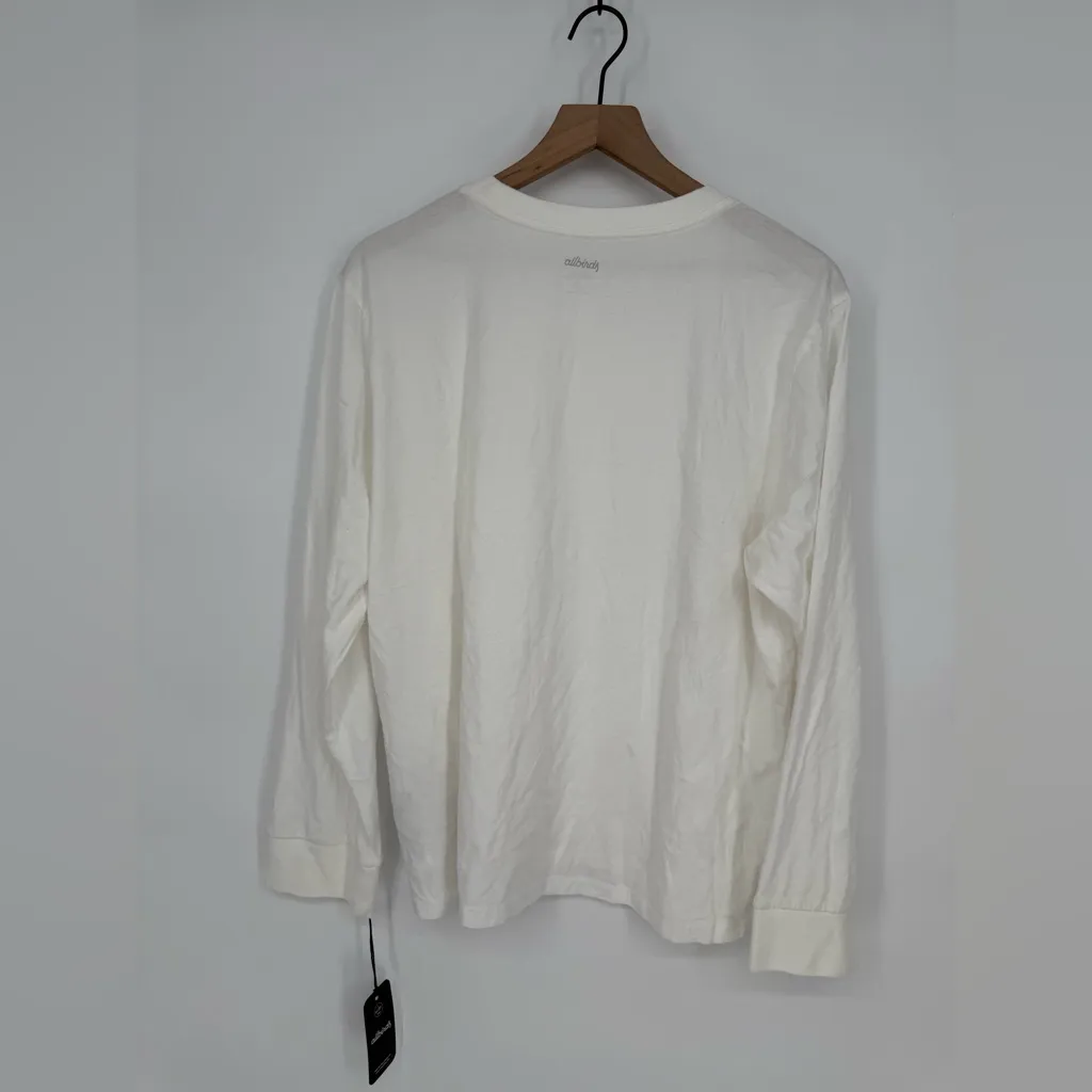 Allbirds Women's Cotton Long Sleeve Tee Blizzard Size‎ XXL - Image 11