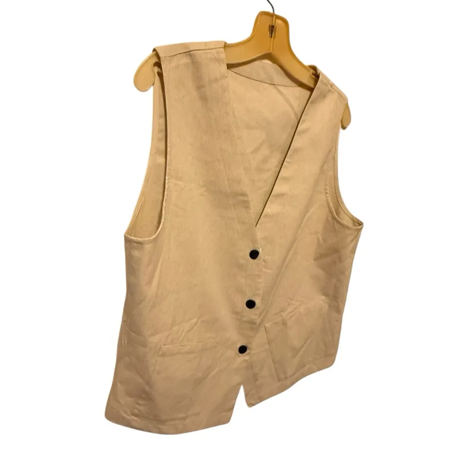 (i) Linen Blend Blazer nwt Size L - Image 2