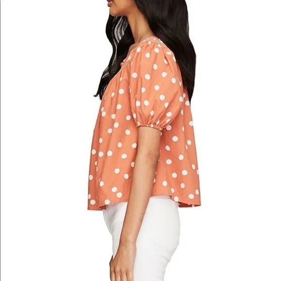 Roller Rabbit Polka Dot Puff Sleeve‎ Denida Blouse - Image 8