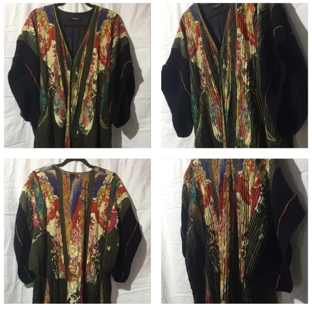 JANET KANEKO Long Jacket 👘 One of a Kind Art Garment Vintage Kimonos, O/… Black Size undefined - Image 9