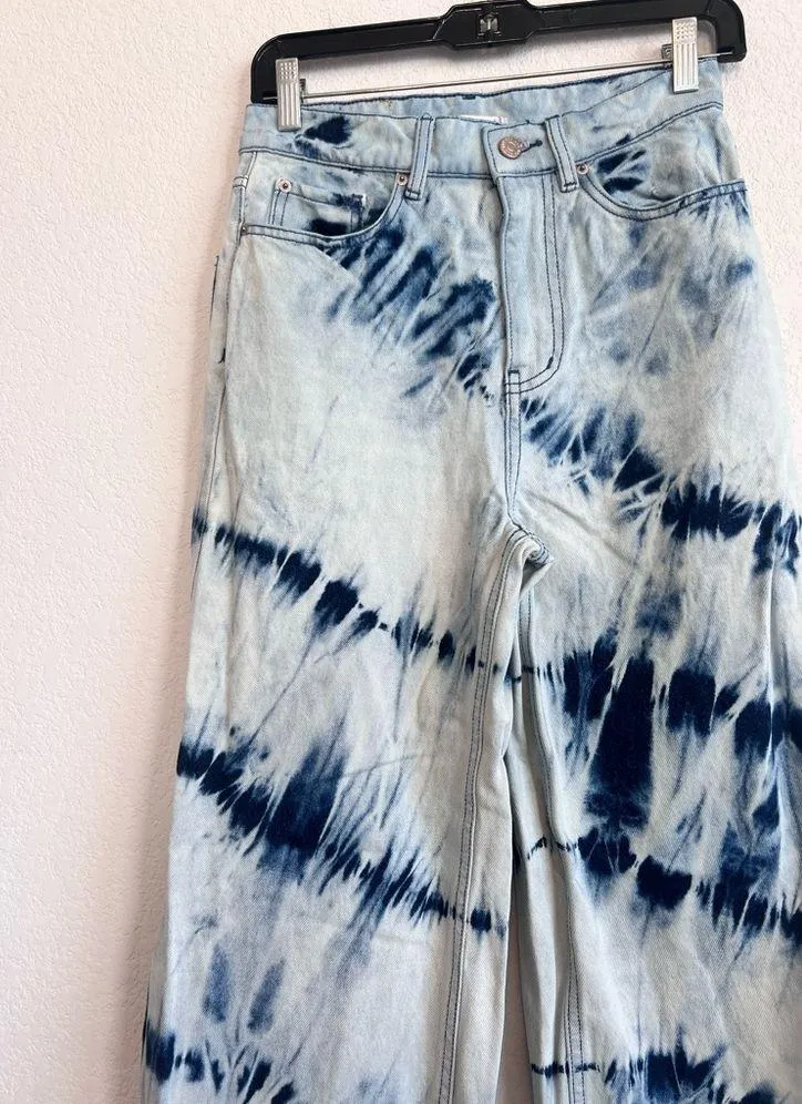 Urban Outfitters Tie Dye High Waist Wide Leg Jeans Size 26 - Image 2