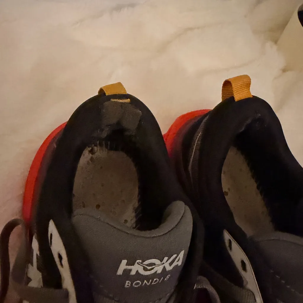 Hoka Black and Red Athletic Shoes - Image 6