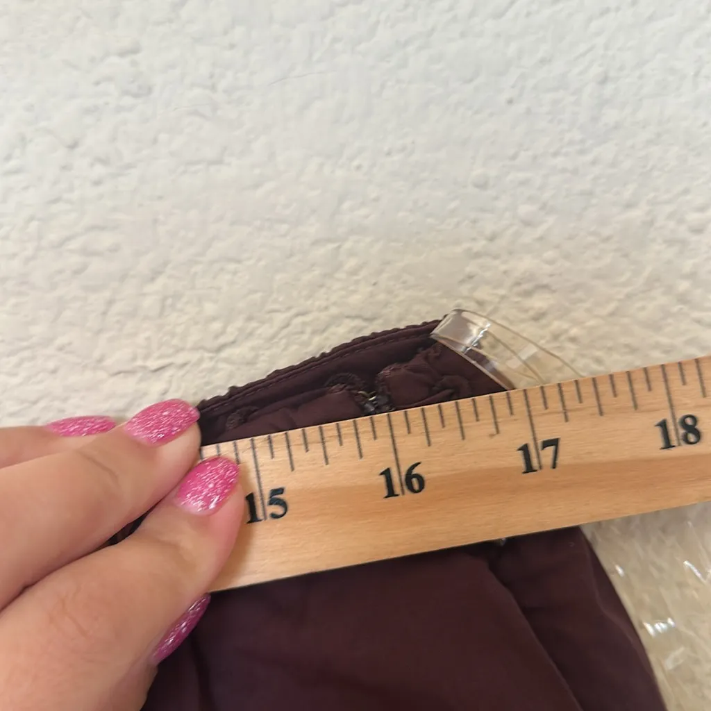 HOUSE OF CB 'Cora' Rich Brown Gathered Midi Skirt‎ NWOT size L - Image 11