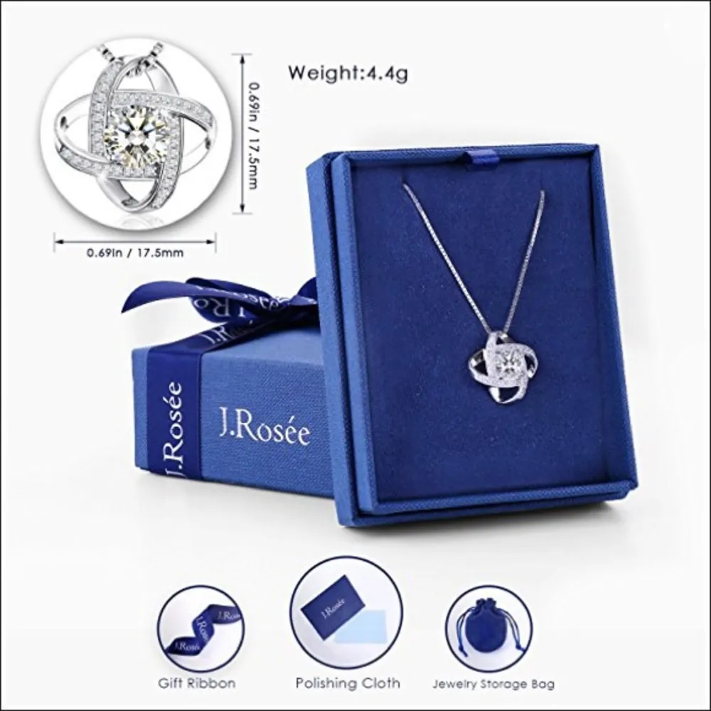 Sterling silver sparkly cubic zirconia necklace - Image 2