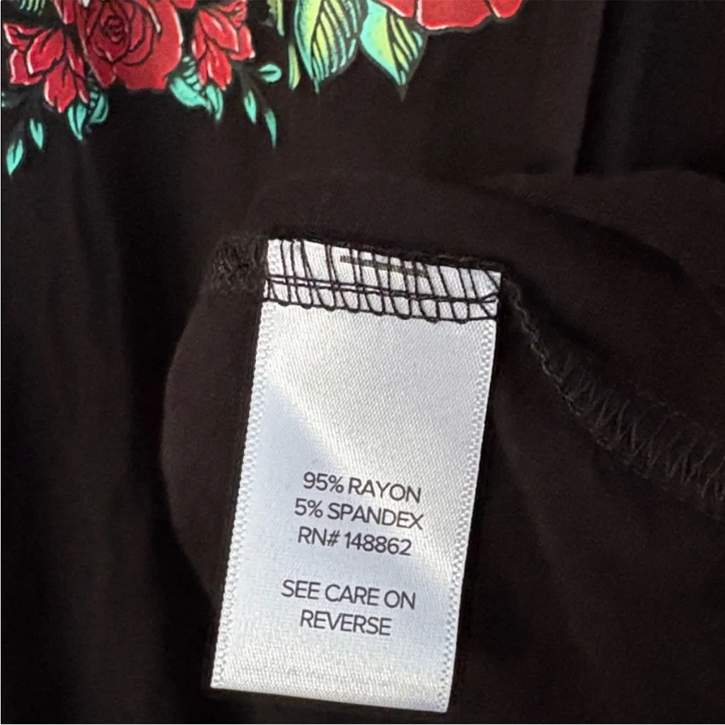 NWT Torrid Super Soft Dia De Los Muertos Graphic Hoodie Top Black Size 3X - Image 12