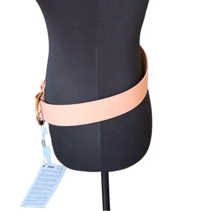 NWT Zimmermann Pink Leather Belt With Gold Buckle | Size M/L - Image 9