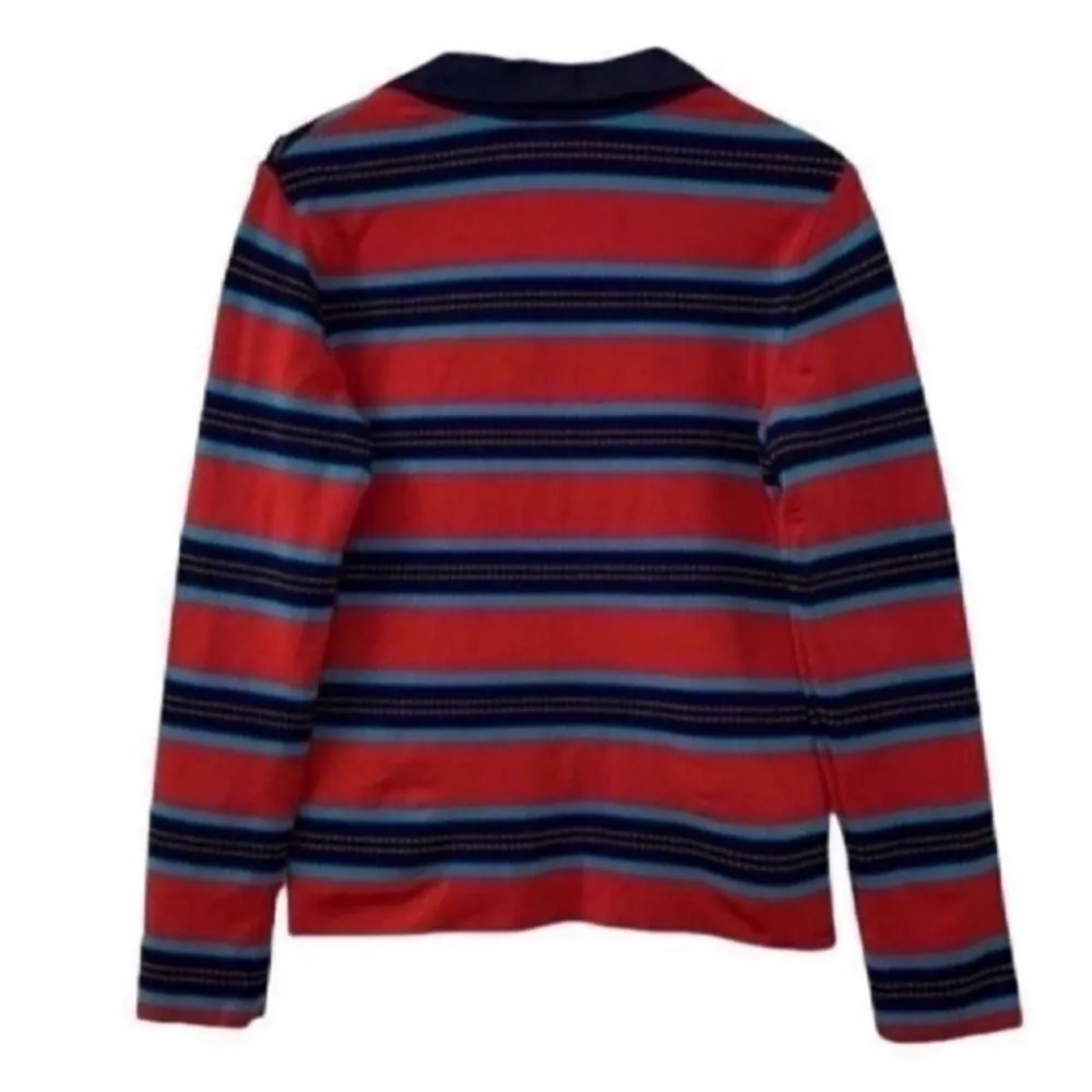 Zac Posen Striped Red/Blue Blazer (Size Small) - Image 4