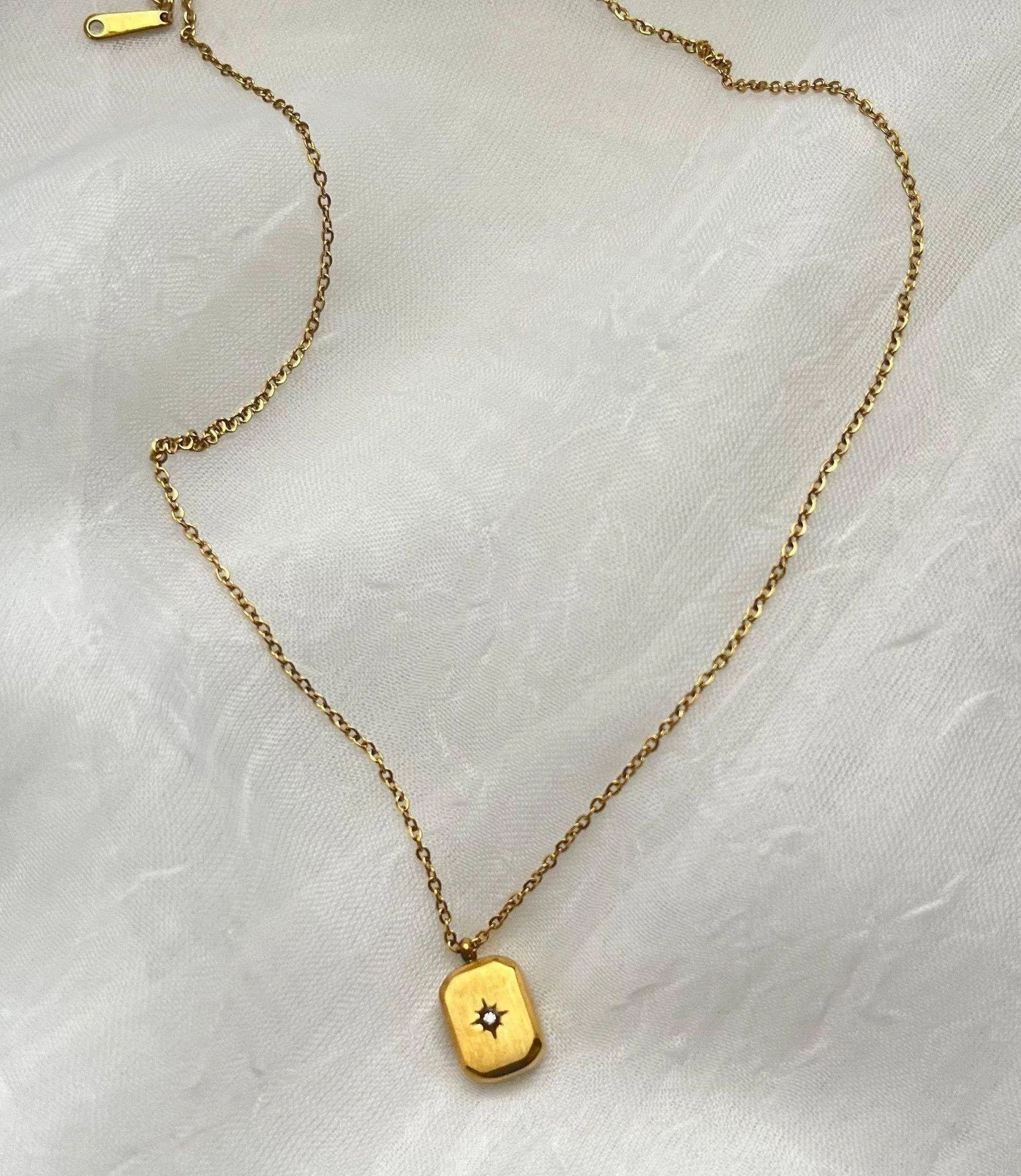 Gold Plated Stainless Steel Star Chain - Image 3