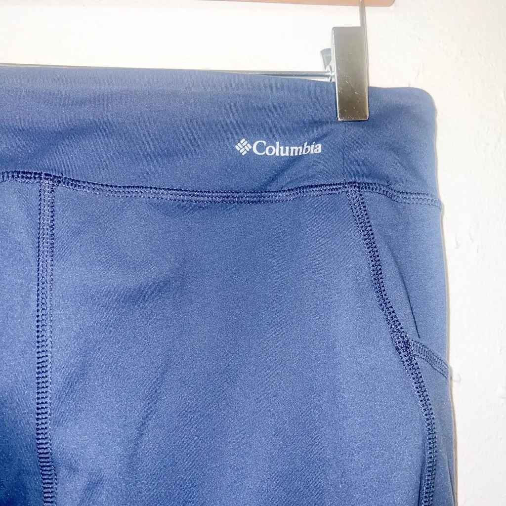Columbia sportswear company blue one pocket active leggings Size L - Image 9