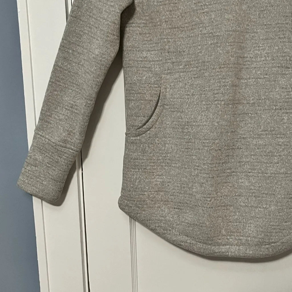 Prana NWT thermal threads tunic jacket sweatshirt grey size XS kangaroo pocket - Image 8