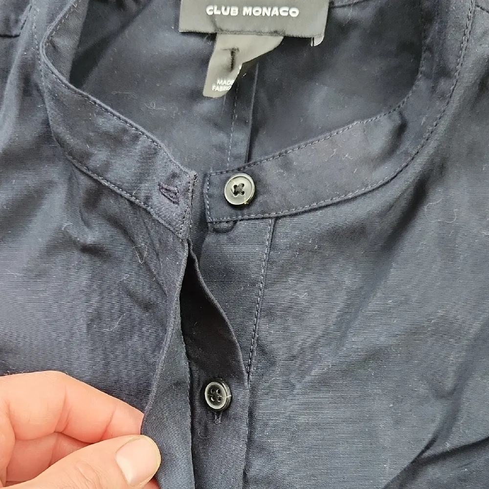 Club Monaco Belted Jumpsuit Navy 2 - Image 4