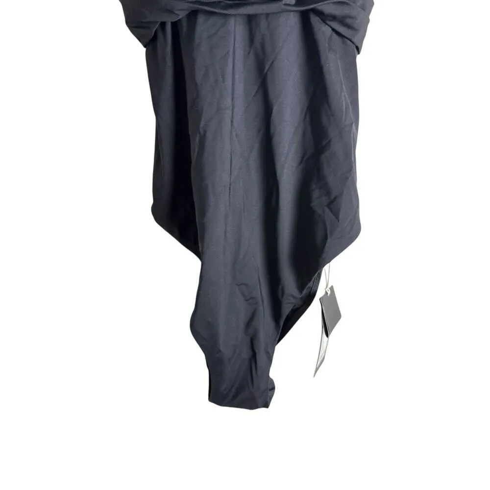 Seafolly Collective True Navy Cross Back V-Neck One Piece Swimsuit Size 14 - Image 7