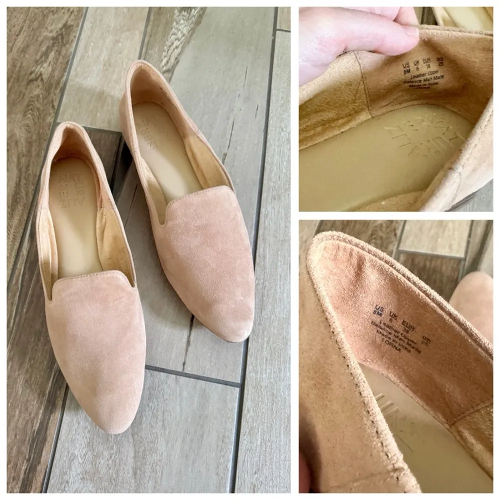 Naturalizer Lorna Slip-On Loafer, Gingersnap (Taupe) Suede Leather sz. 8 - Image 13