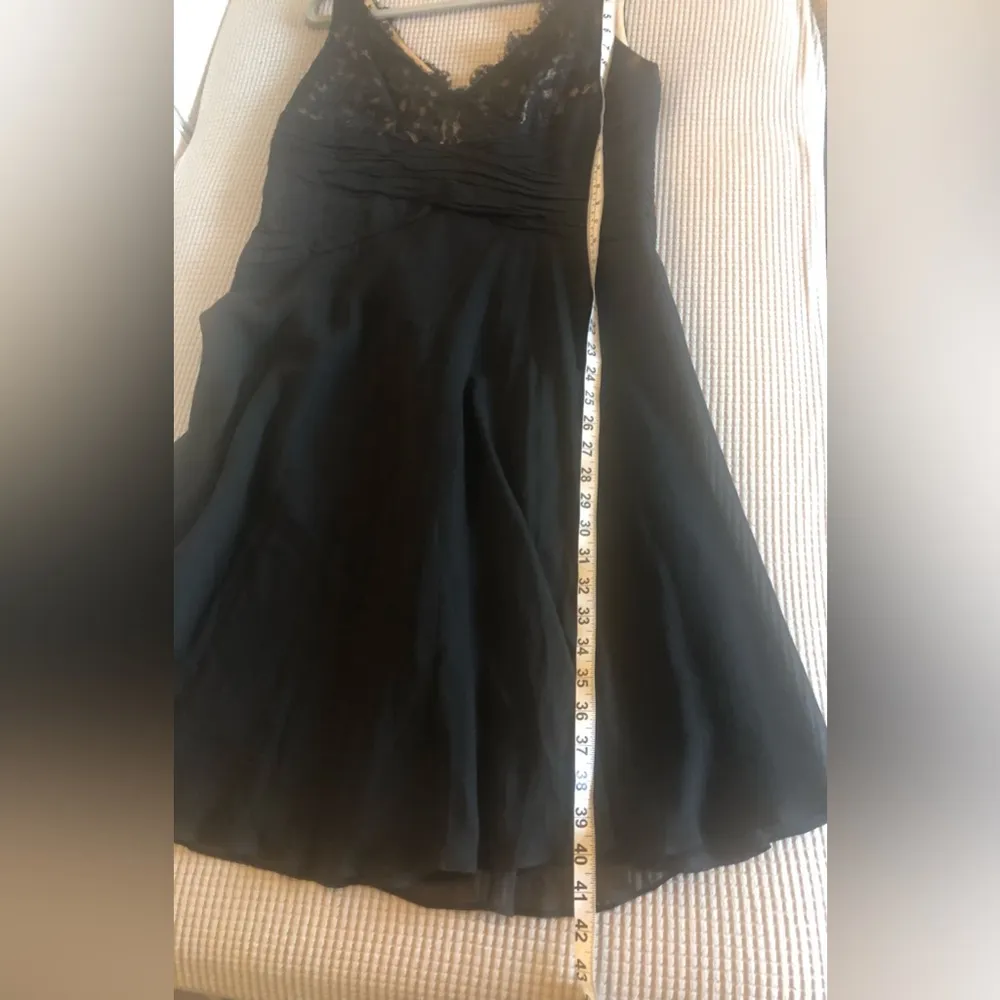 Ann Klien Vintage Black lace top overlay dress size 14 preloved - Image 2