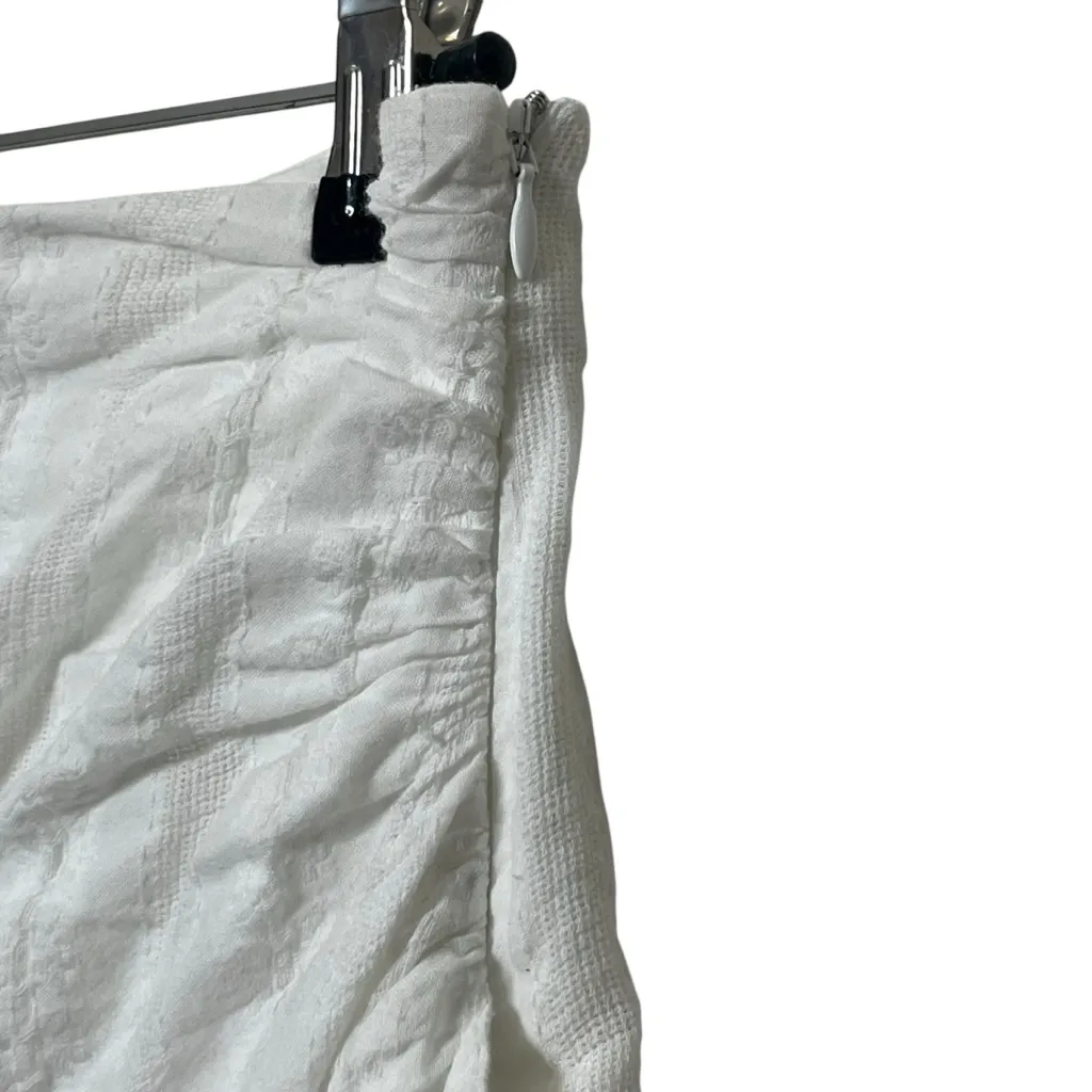 LPA Angie Ruffle Skort Small White Cotton Blend Mini Skirt Shorts Summer - Image 7