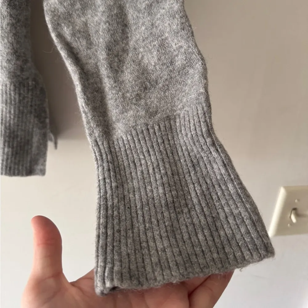 J. Crew Gray Merino Wool Alpaca Blend Knit Turtleneck Sweater - Image 5