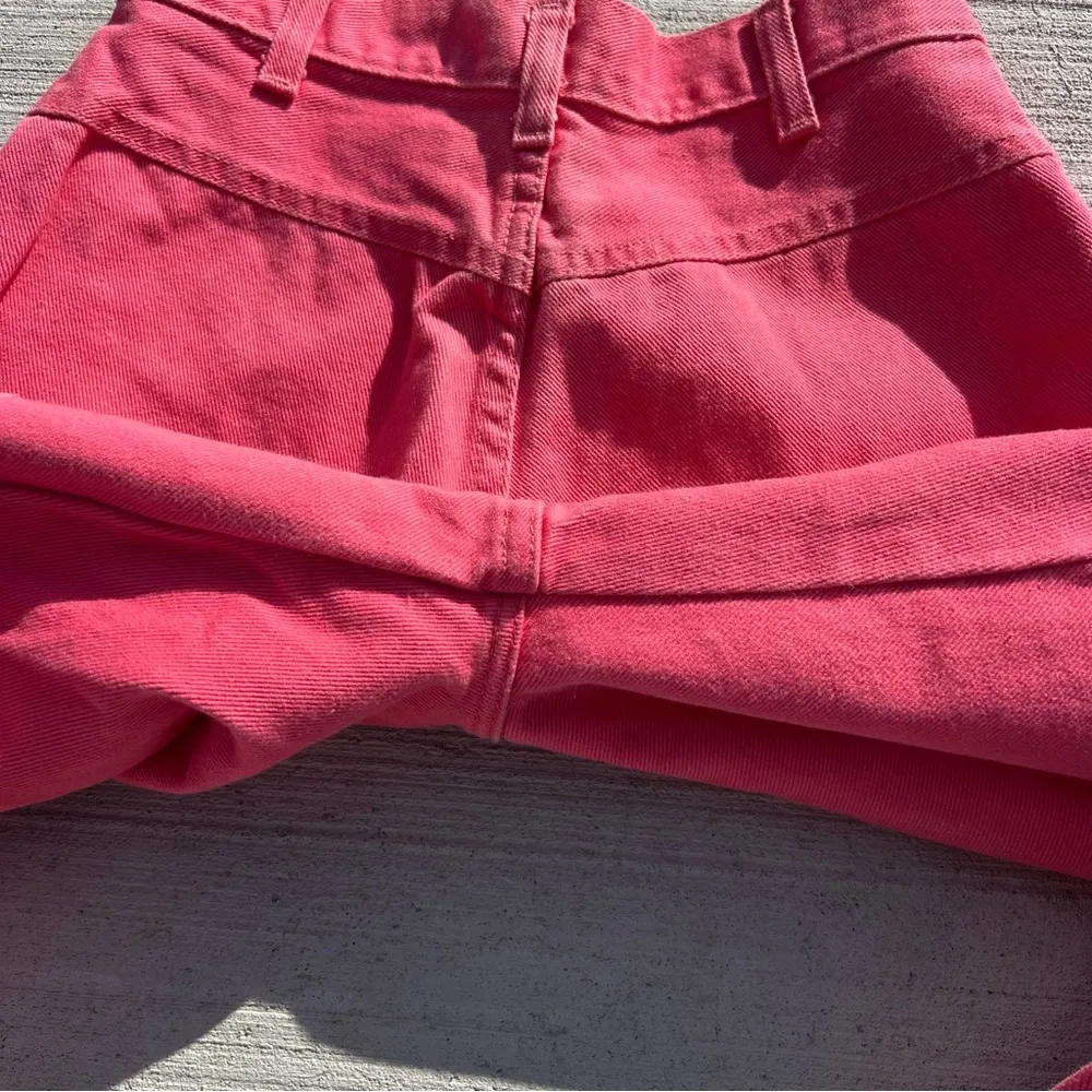VTG 80s 90s frontier series high rise bareback coral salmon pink cowgirl Jeans Size 24 - Image 7