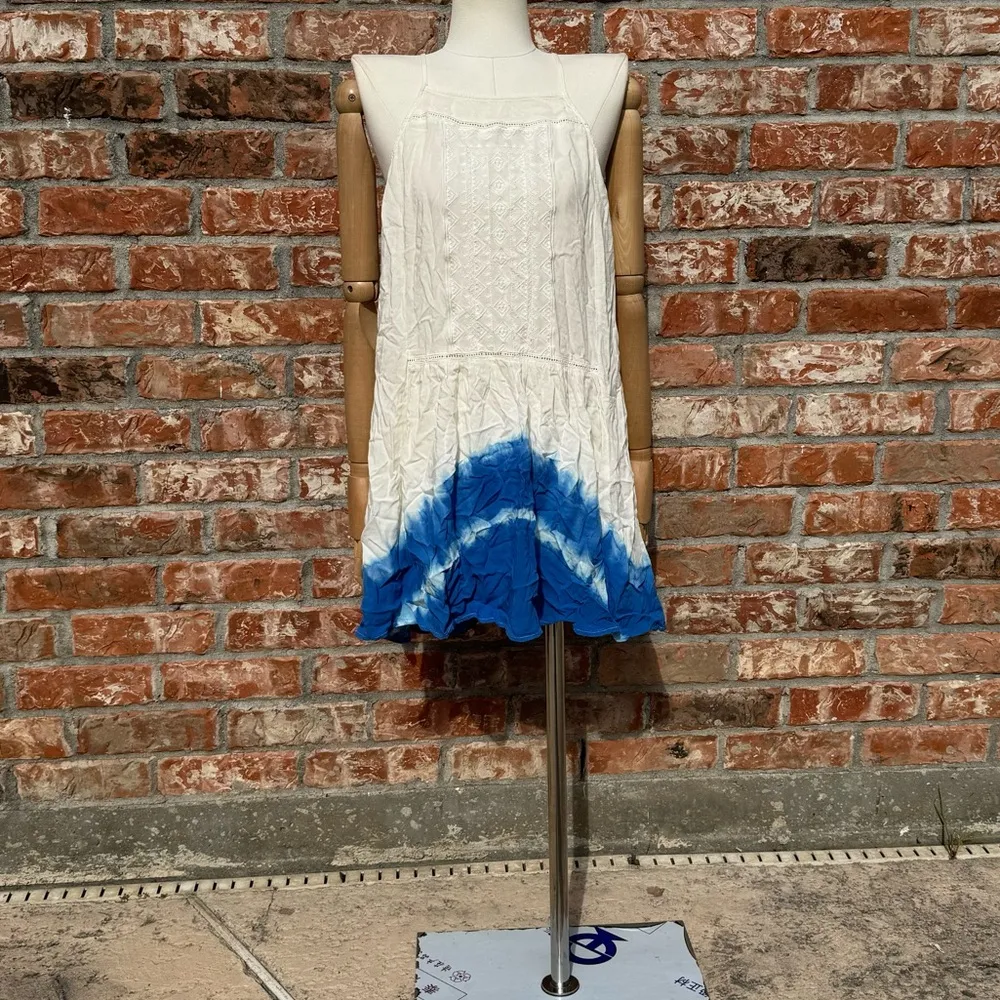 Andreé Blue blue/white dip dyed knit embroidered dress / S / Excellent condition - Image 6