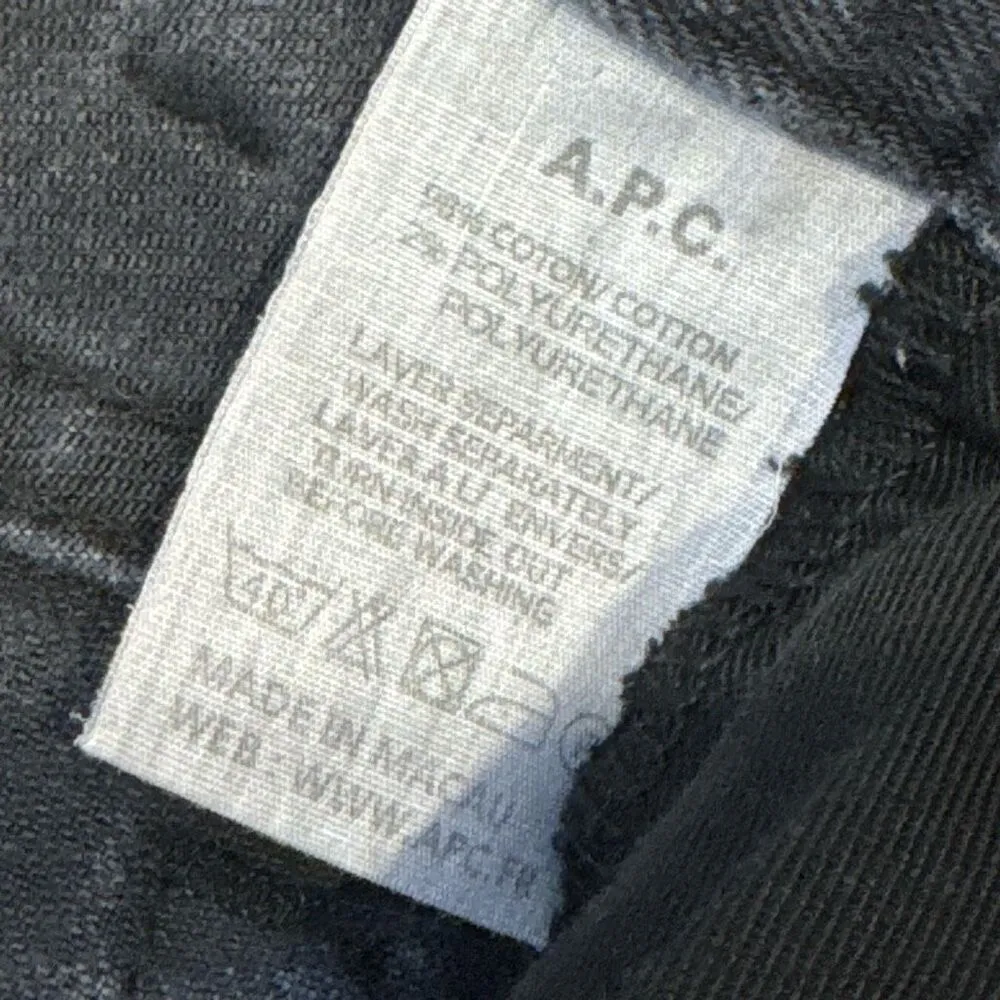 A.P.C. Black jeans size 26 Black - Image 3