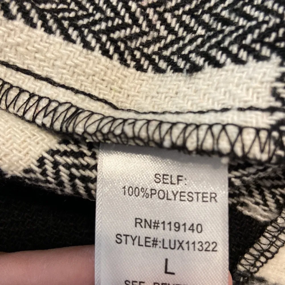 FAVLUX Fashion Jacket oversized size L black and white combination - Image 8